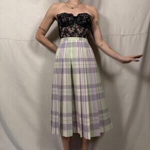 Pendleton Plaid Wool Pleated Skirt – Made in USA